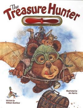 ‘The Treasure Hunter’ The story of a little bear who goes treasure hunting… with a friend. Children’s fantasy illustrations by Jim Harris.